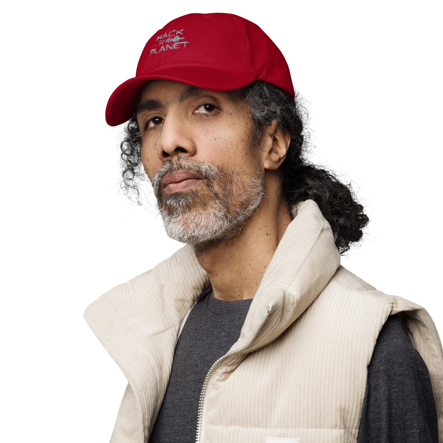 Hack the planet Dad hat (Dark variant)
