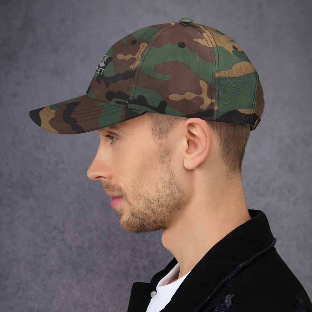 Hack the planet Dad hat (Dark variant)