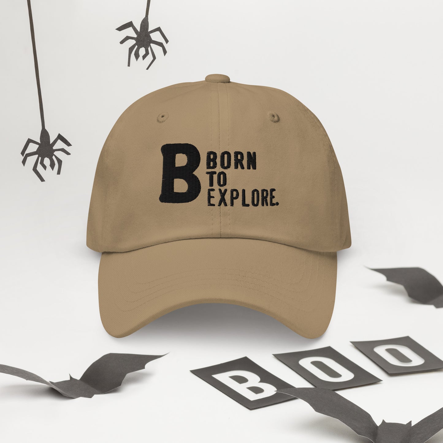 Born to explore Dad hat (Light Variant)