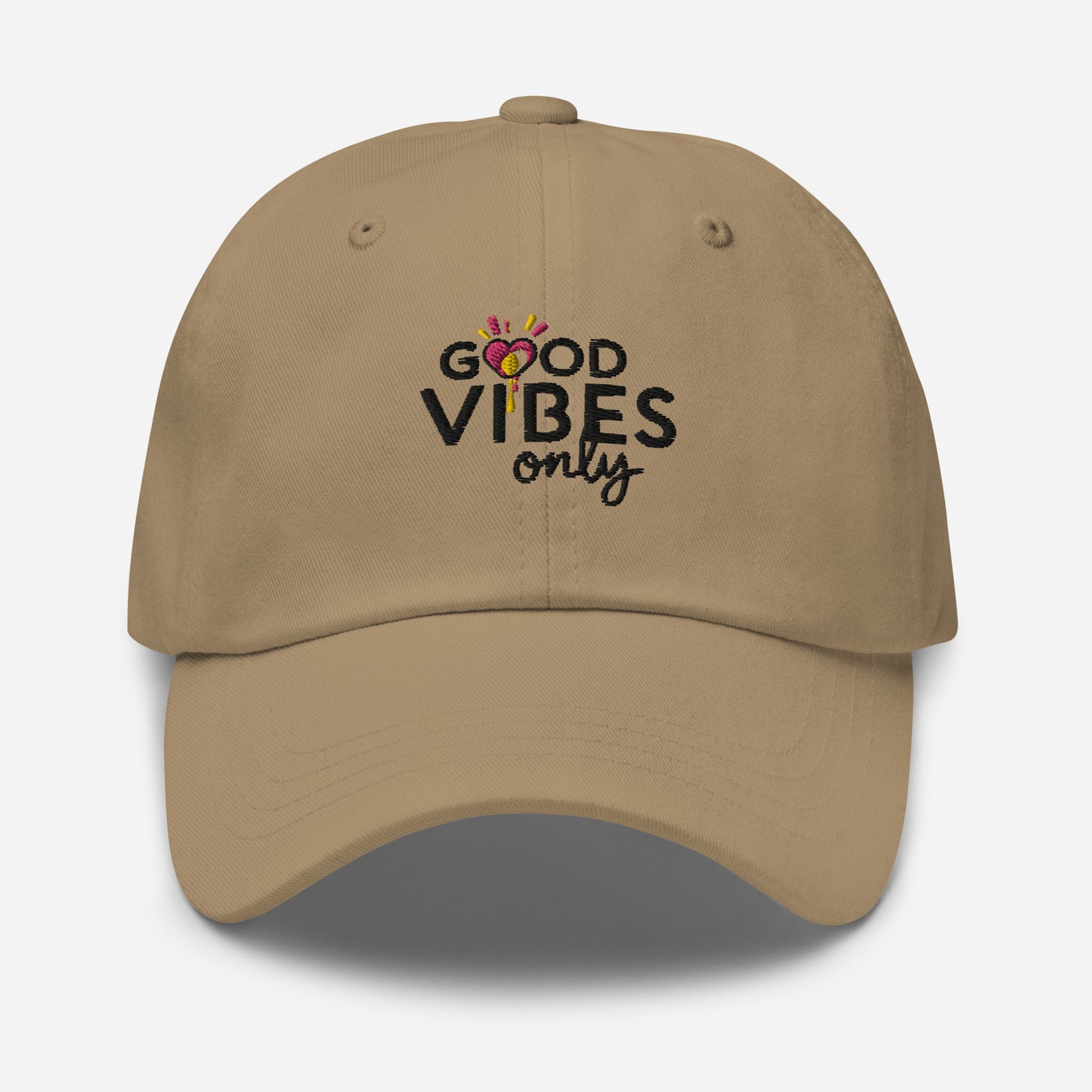 Good vibes only Dad hat (Light Variant)