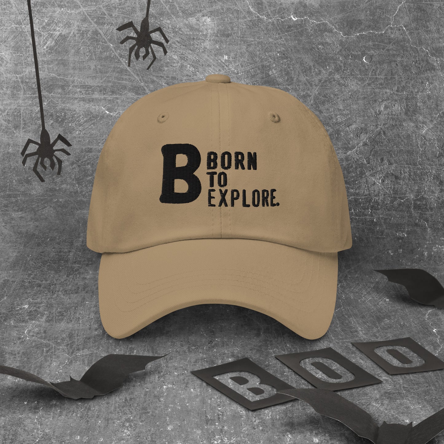 Born to explore Dad hat (Light Variant)