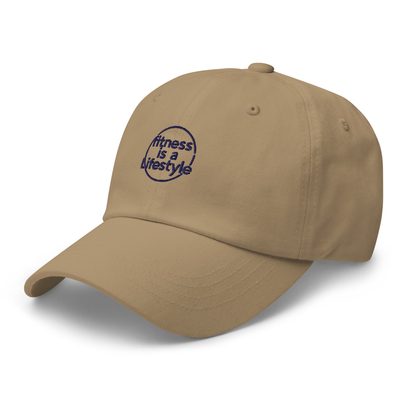 Fitness is a lifestyle Dad hat (Light variant)