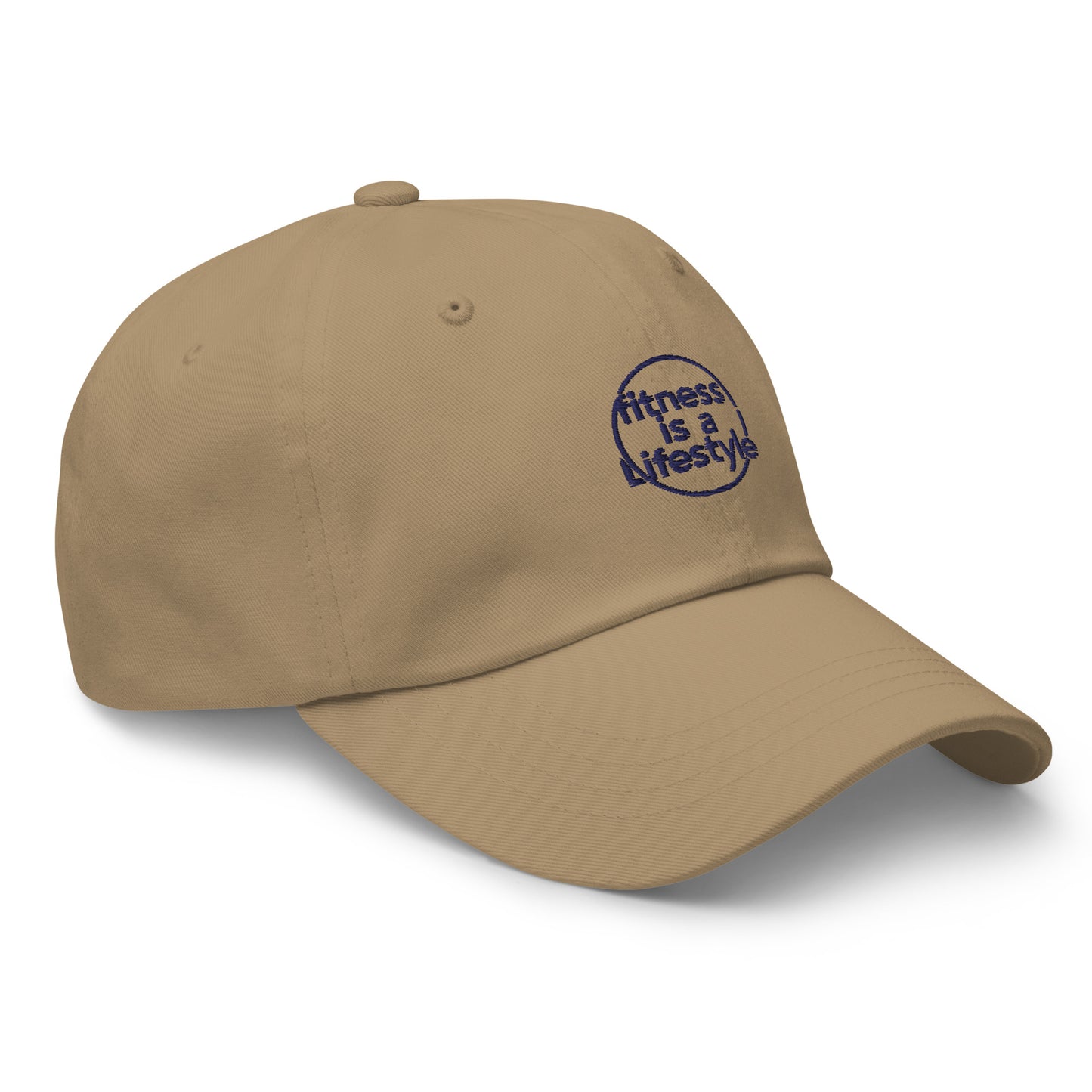 Fitness is a lifestyle Dad hat (Light variant)