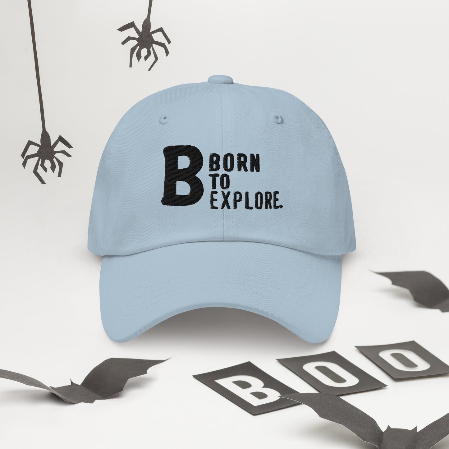 Born to explore Dad hat (Light Variant)