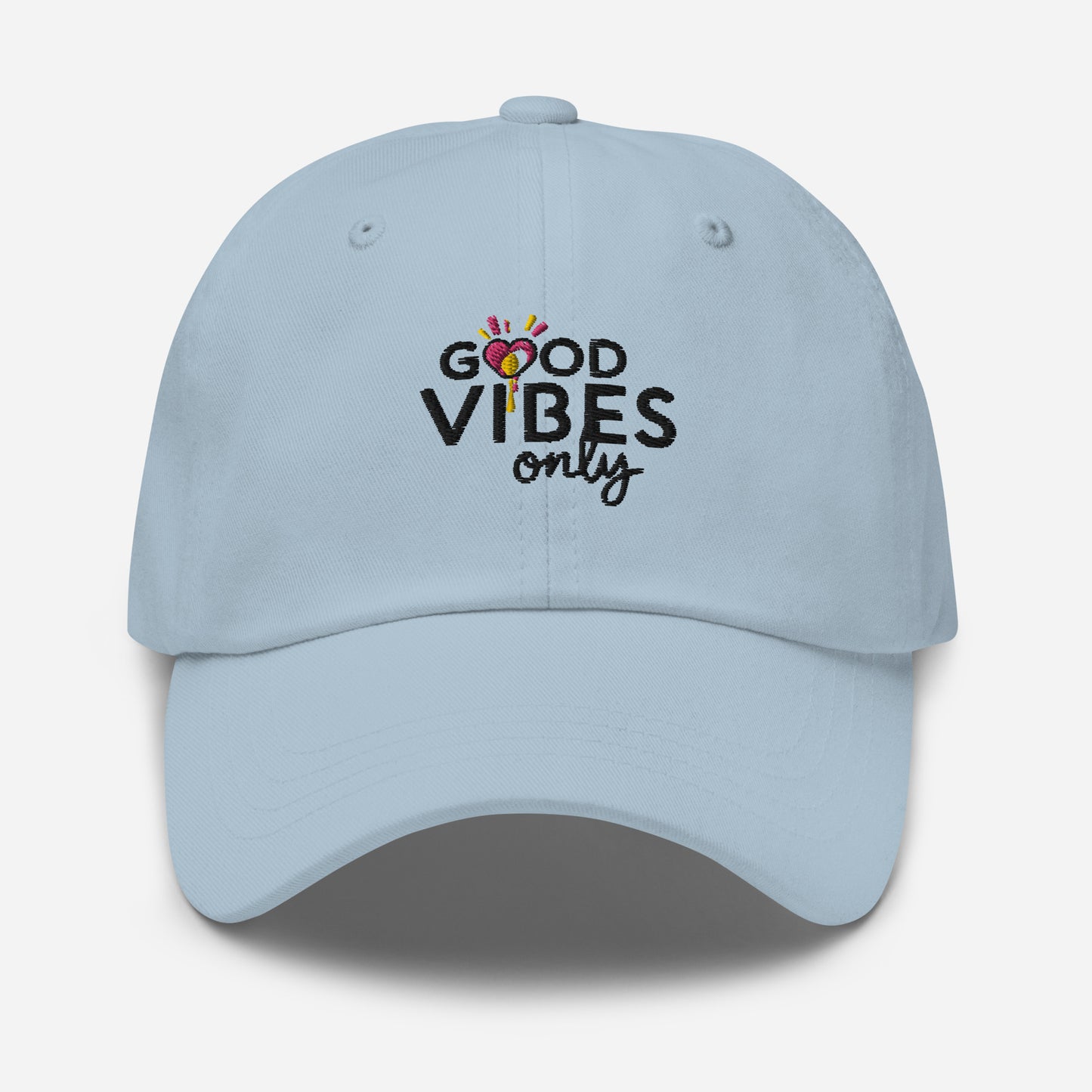 Good vibes only Dad hat (Light Variant)