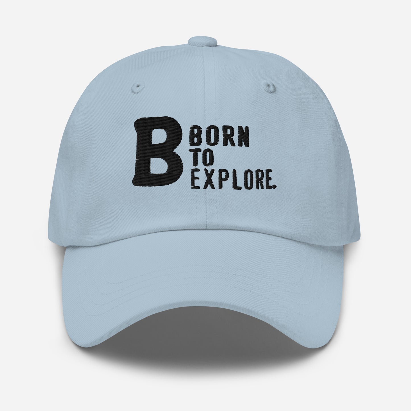 Born to explore Dad hat (Light Variant)