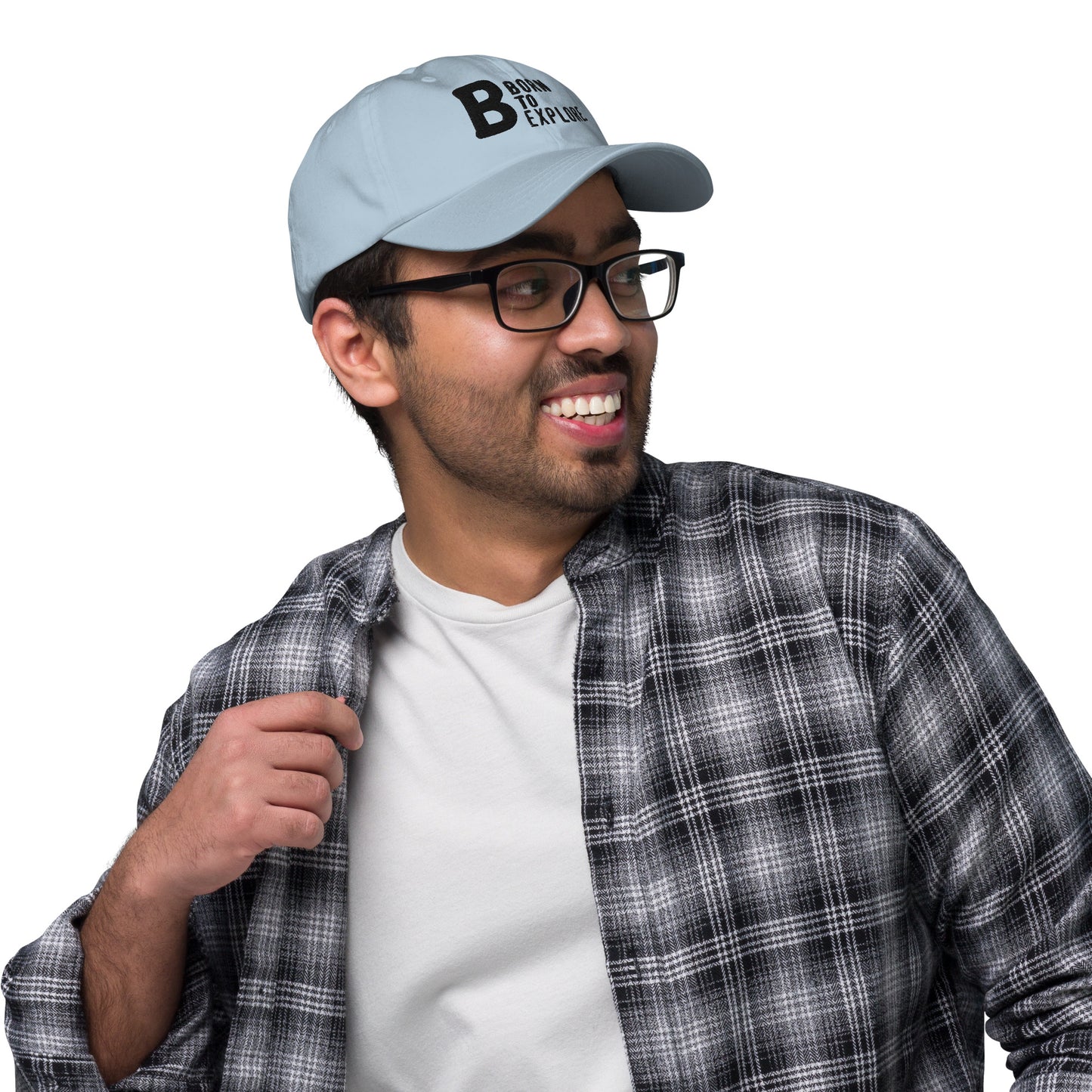 Born to explore Dad hat (Light Variant)