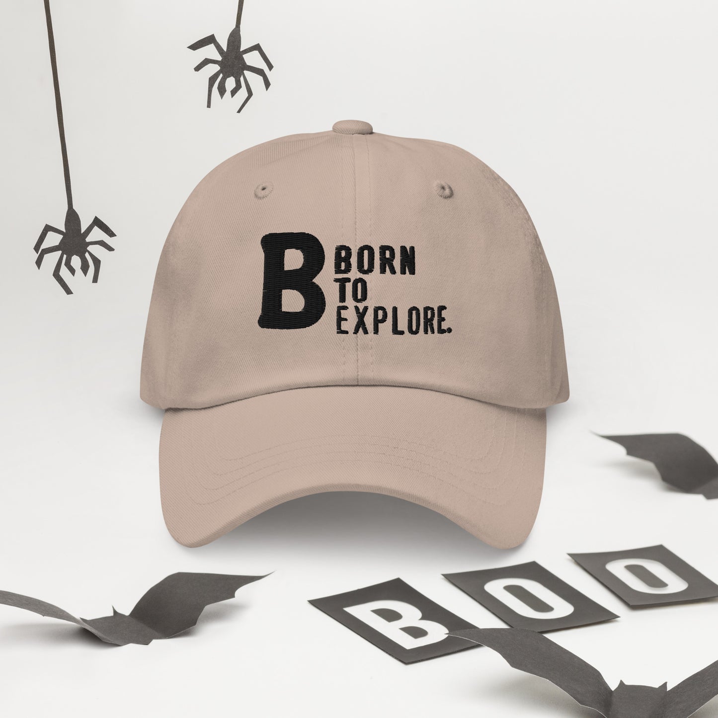 Born to explore Dad hat (Light Variant)