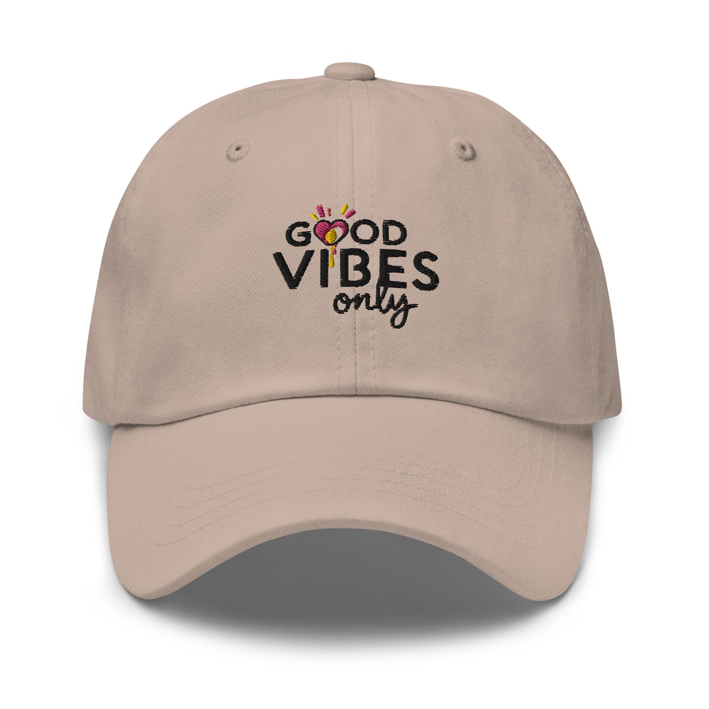 Good vibes only Dad hat (Light Variant)