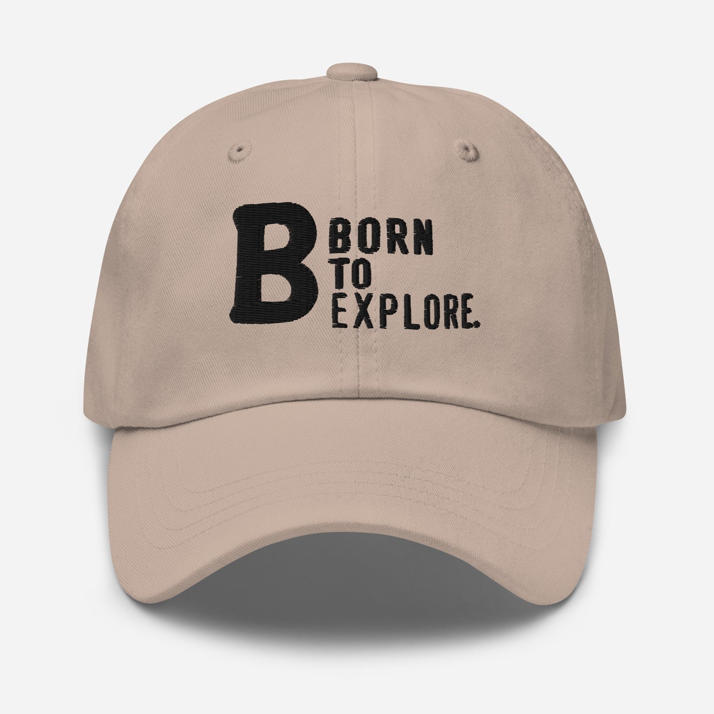 Born to explore Dad hat (Light Variant)