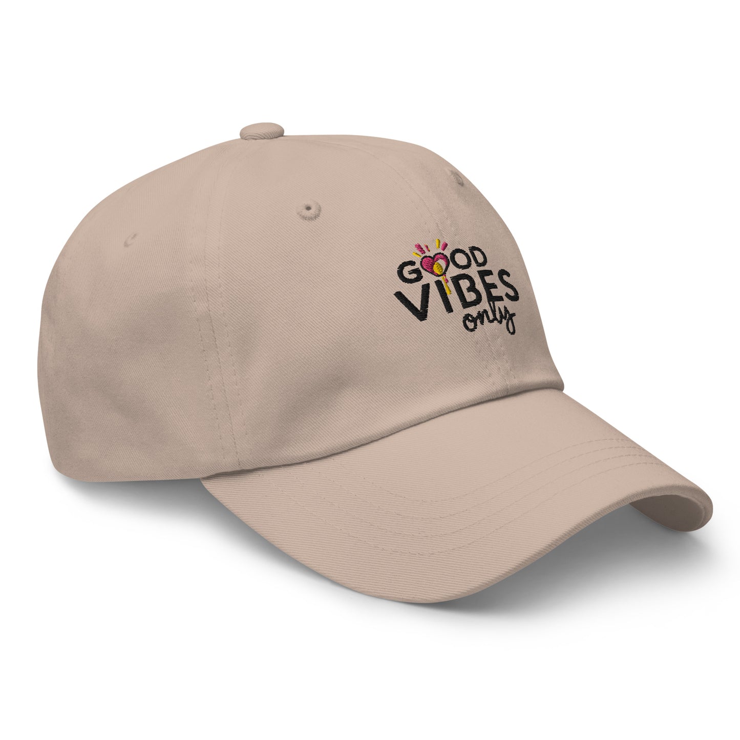 Good vibes only Dad hat (Light Variant)
