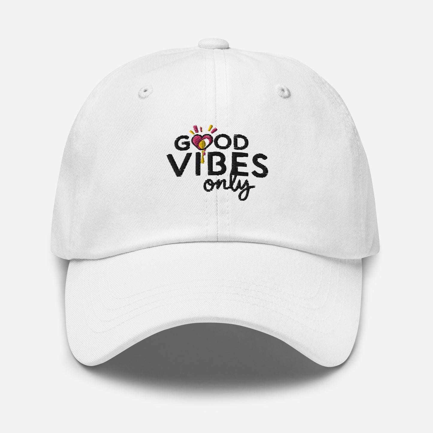 Good vibes only Dad hat (Light Variant)