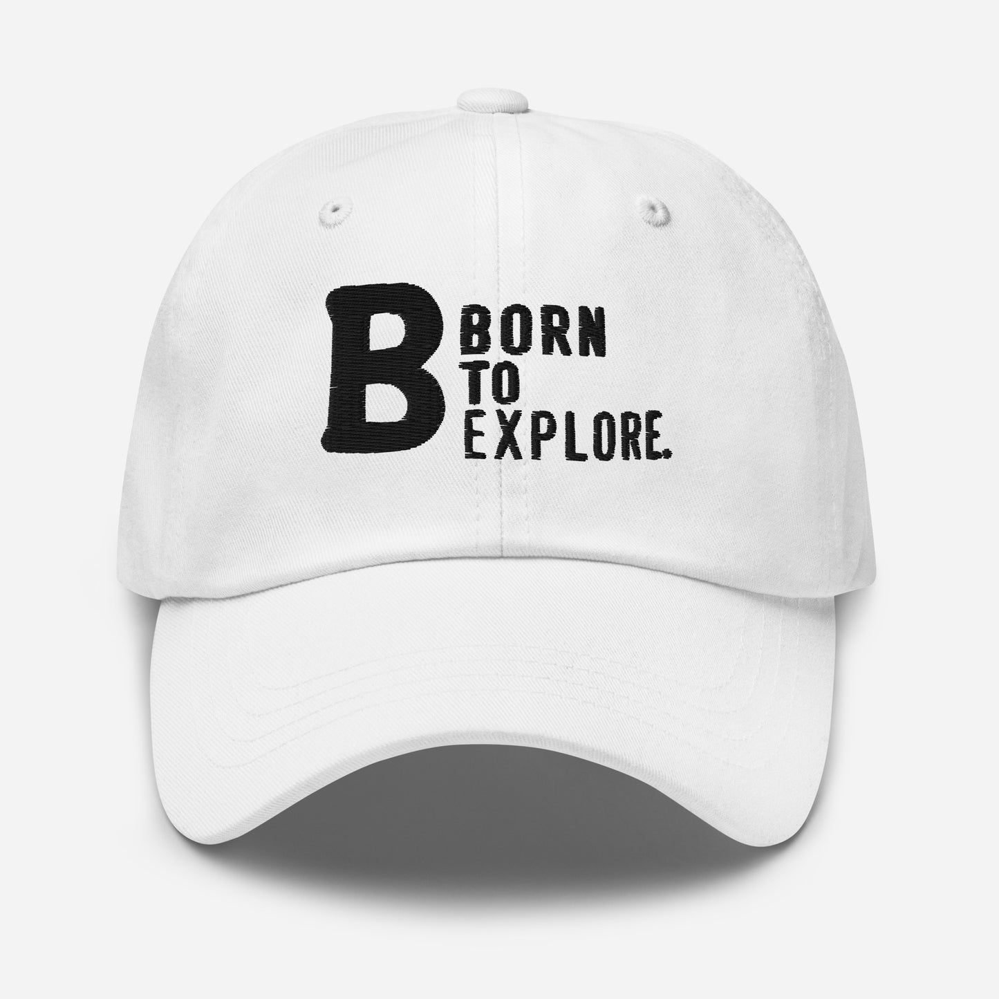 Born to explore Dad hat (Light Variant)