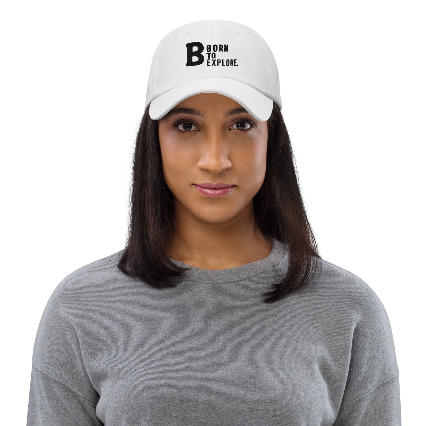 Born to explore Dad hat (Light Variant)