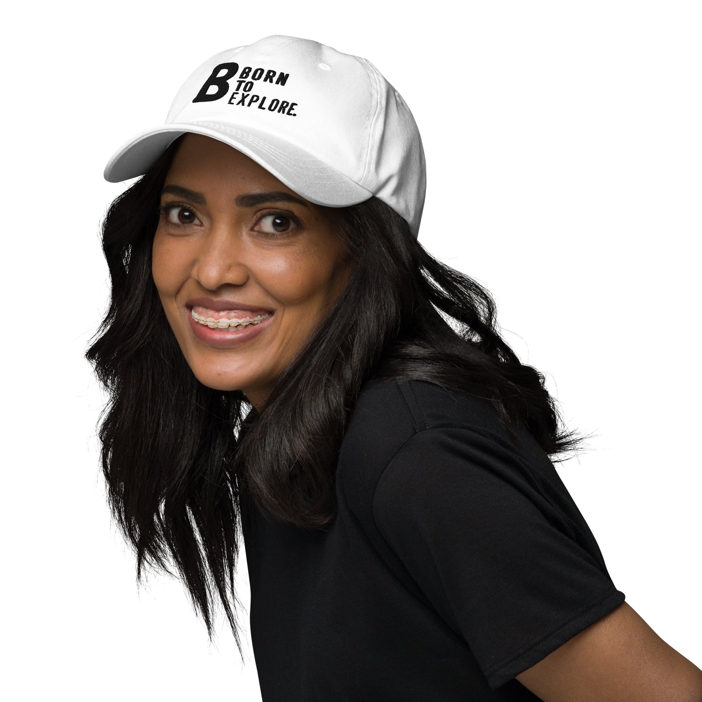 Born to explore Dad hat (Light Variant)