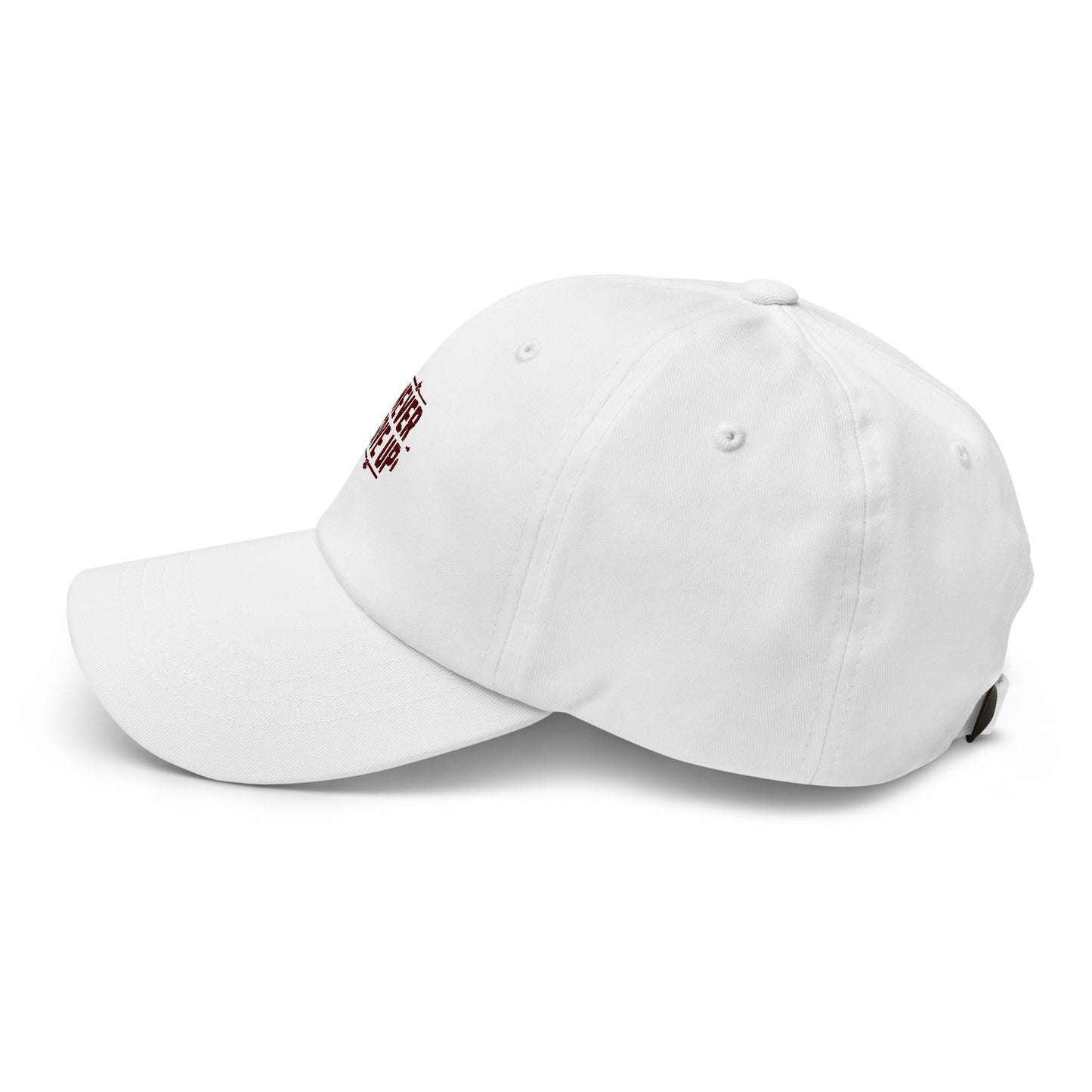 Never give up Dad hat (Light variant)