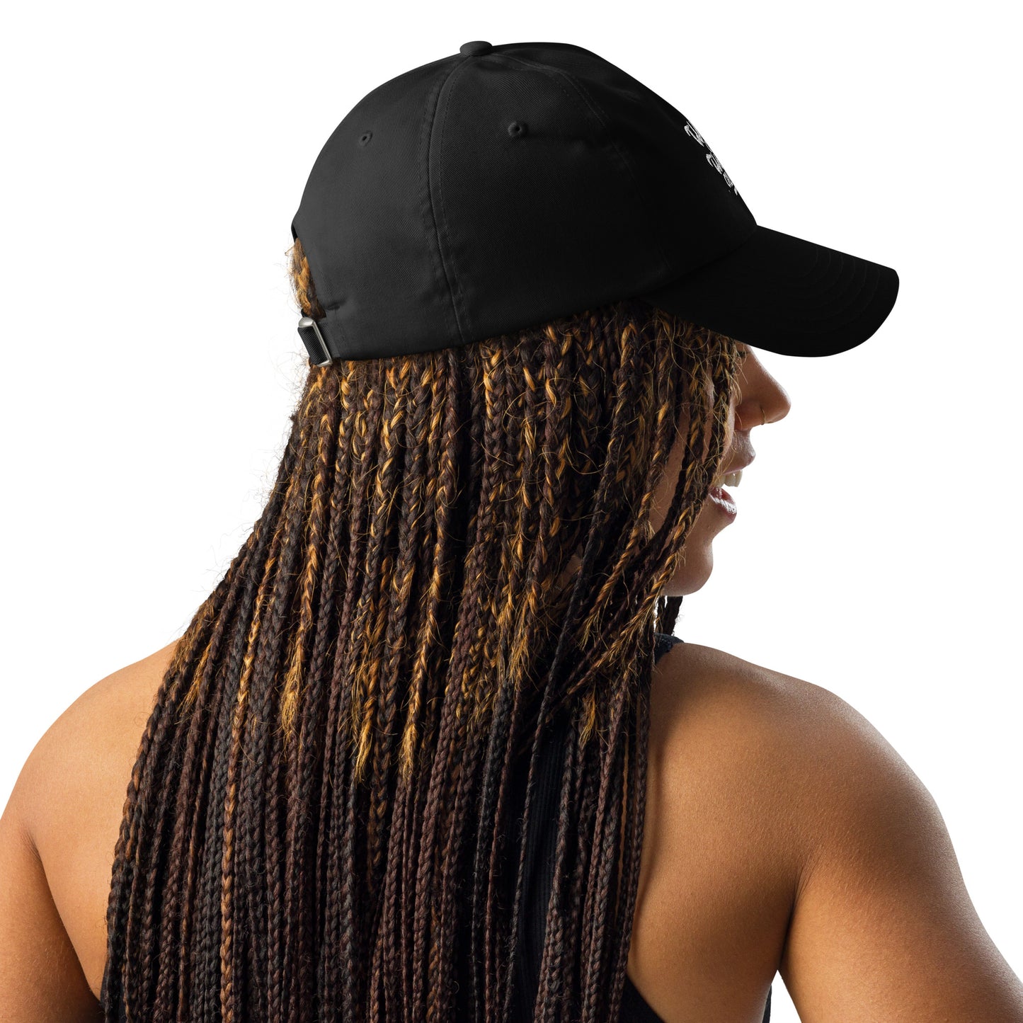 Wander often wonder always Under Armour® dad hat (Dark variant)