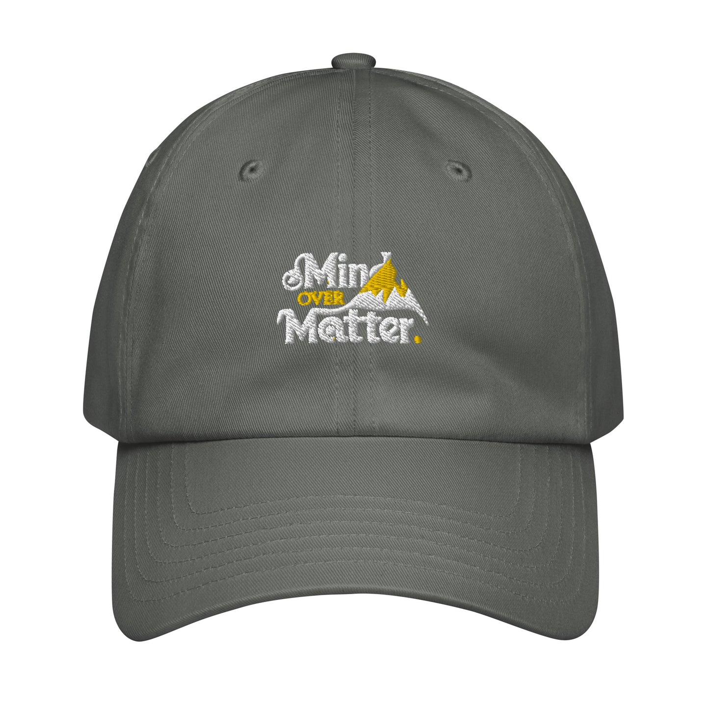 Mind over matter Under Armour® dad hat (Dark variant)