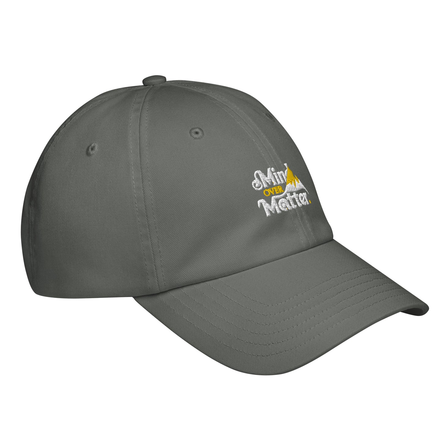 Mind over matter Under Armour® dad hat (Dark variant)