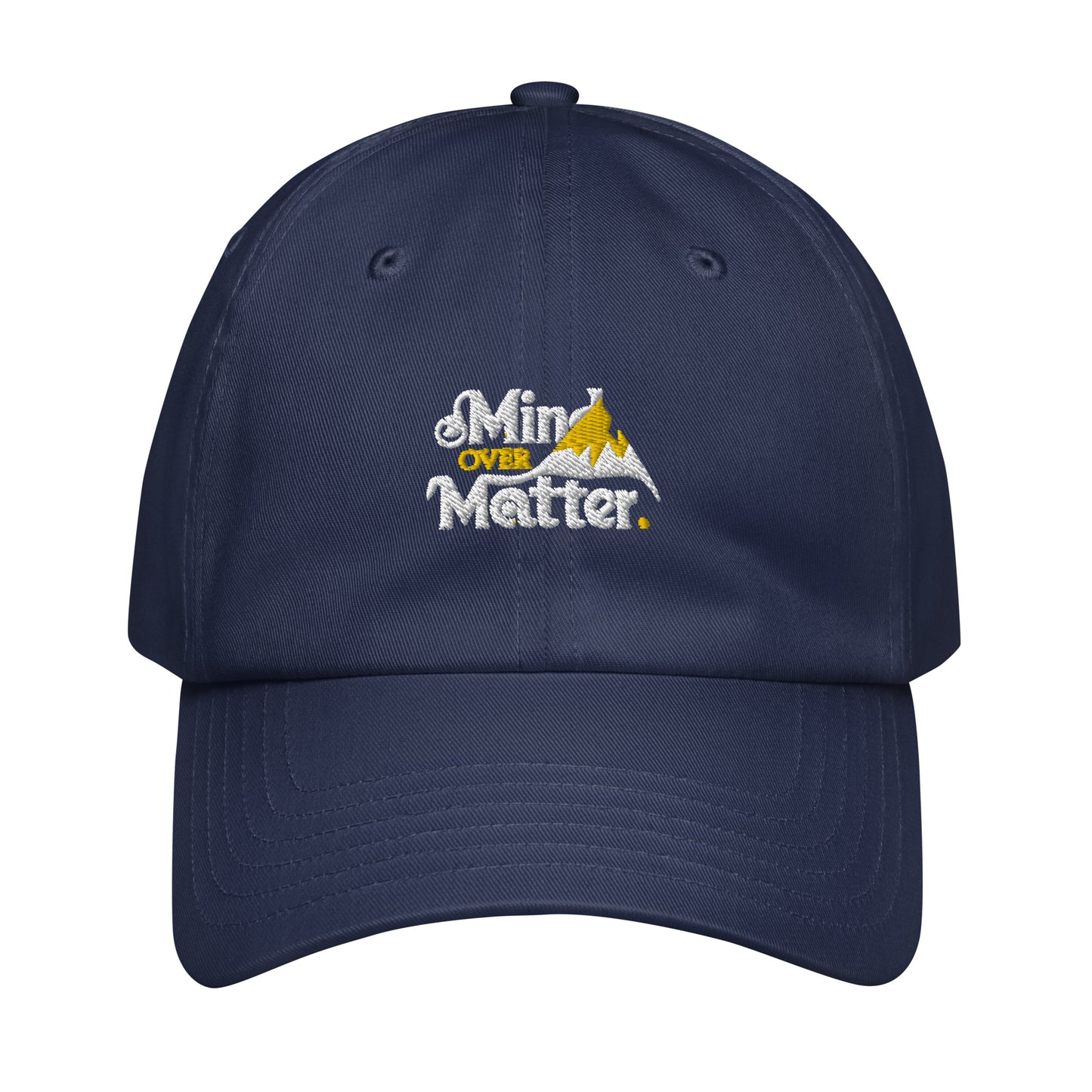 Mind over matter Under Armour® dad hat (Dark variant)