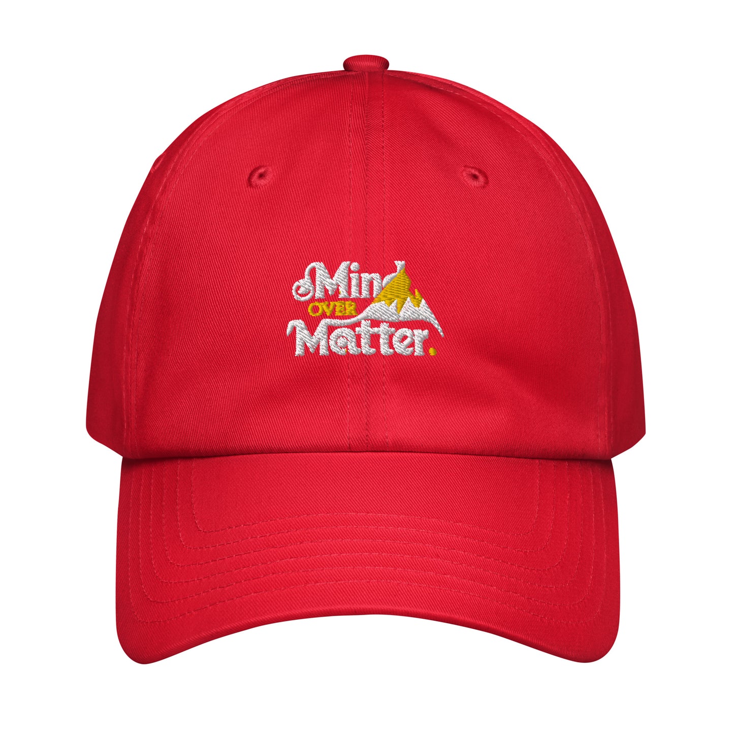 Mind over matter Under Armour® dad hat (Dark variant)