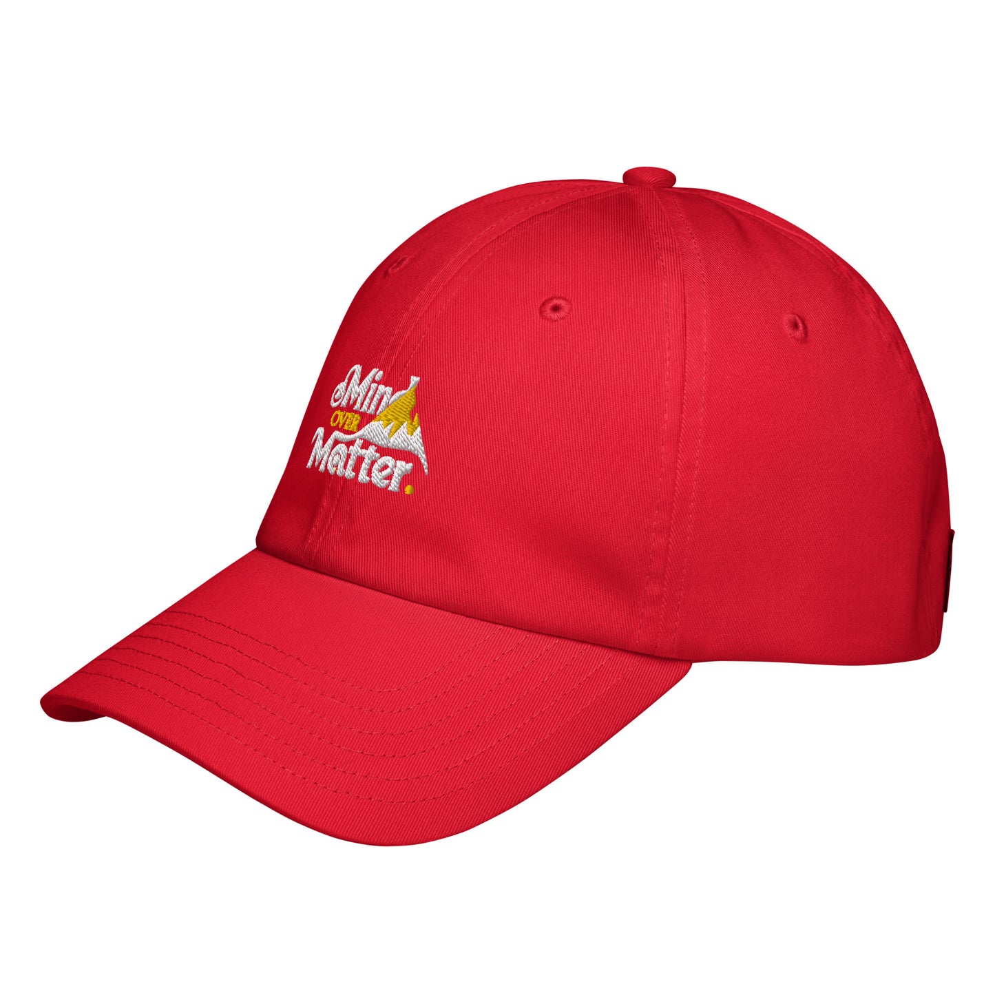 Mind over matter Under Armour® dad hat (Dark variant)