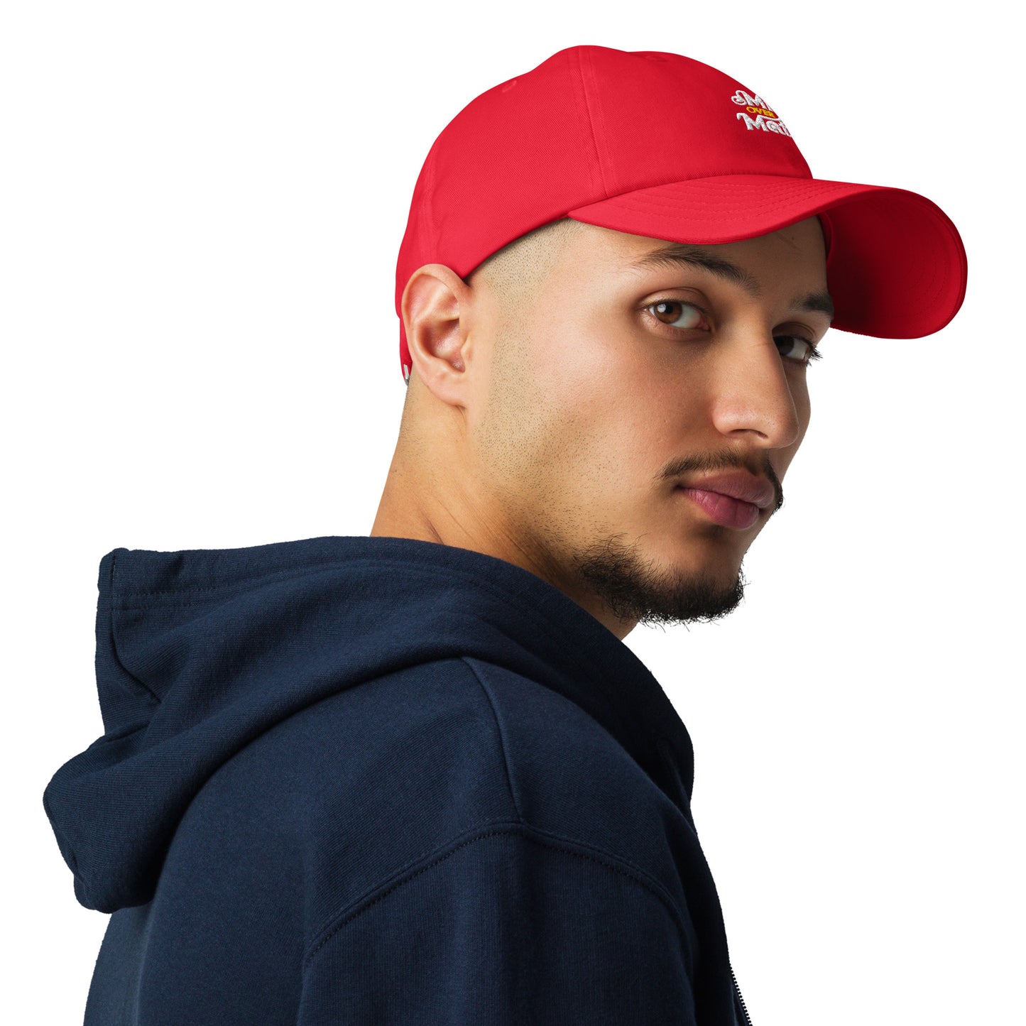 Mind over matter Under Armour® dad hat (Dark variant)