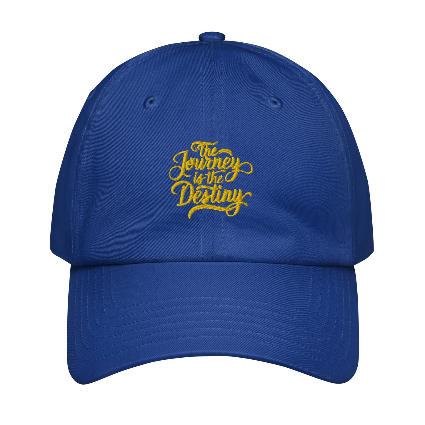 The Journey is the destiny Under Armour® dad hat (Dark variant)