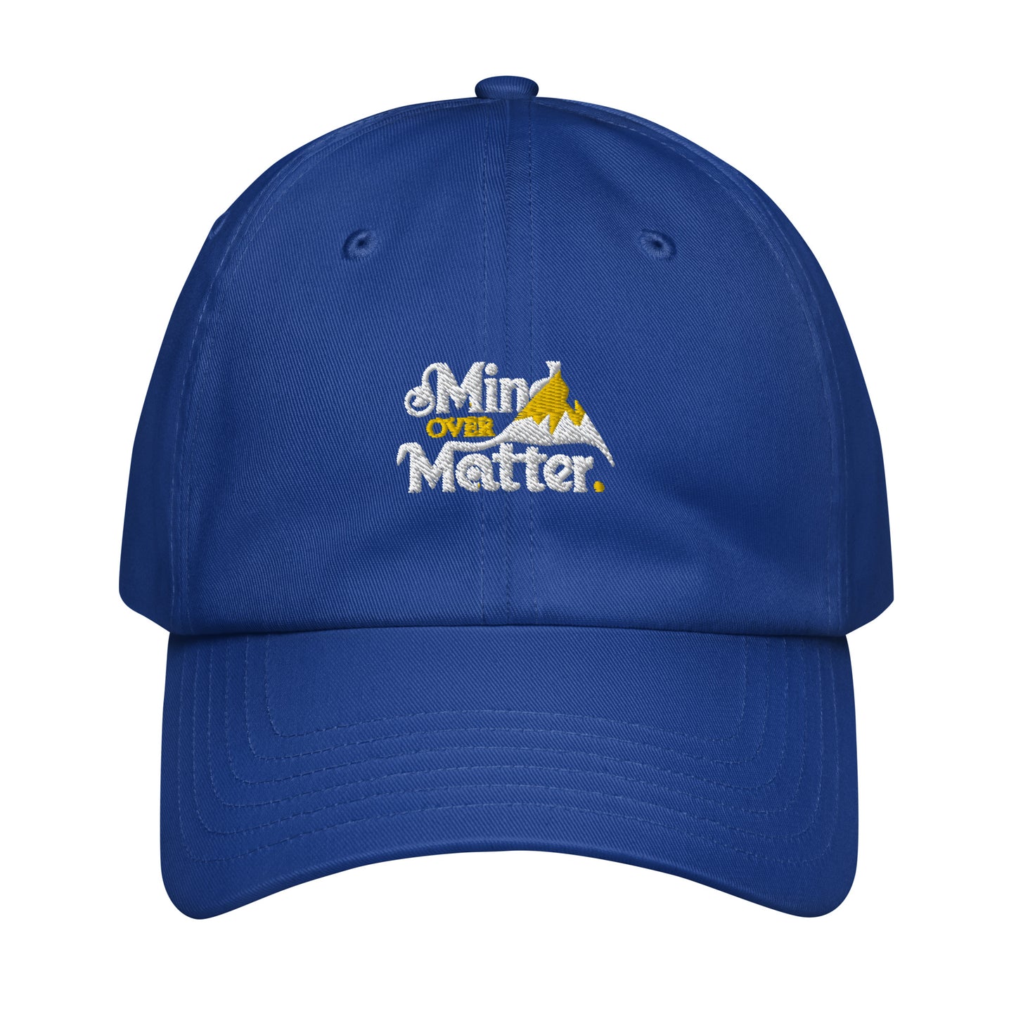 Mind over matter Under Armour® dad hat (Dark variant)