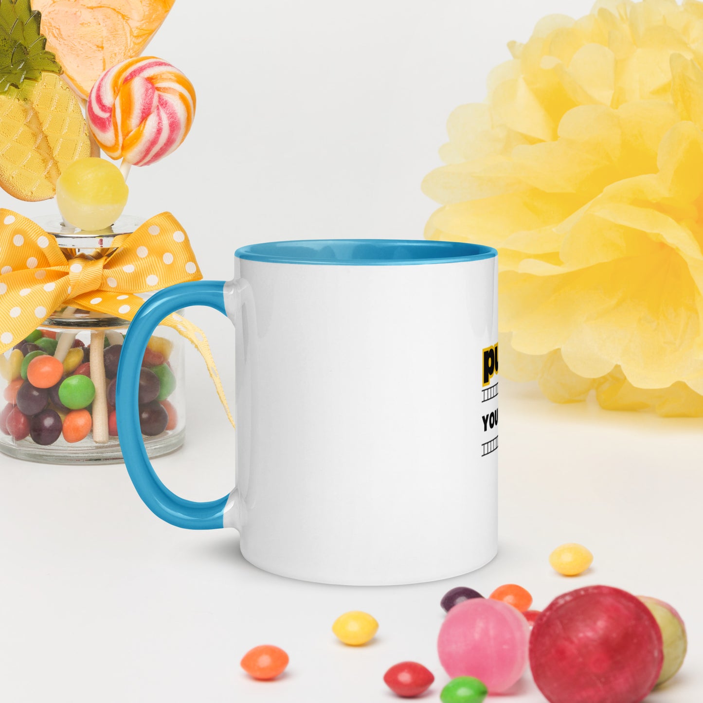 Push yourself Mug with Color Inside