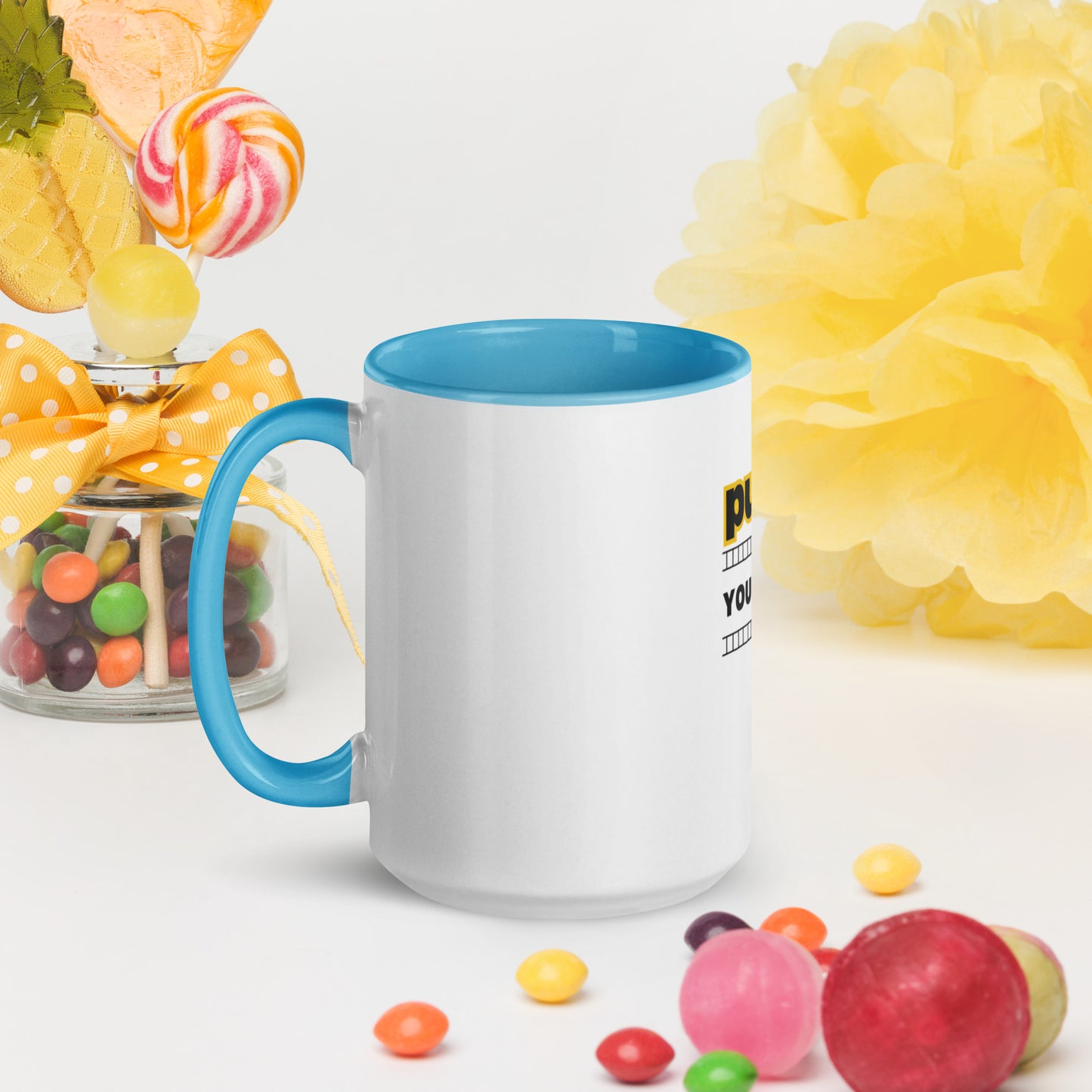 Push yourself Mug with Color Inside