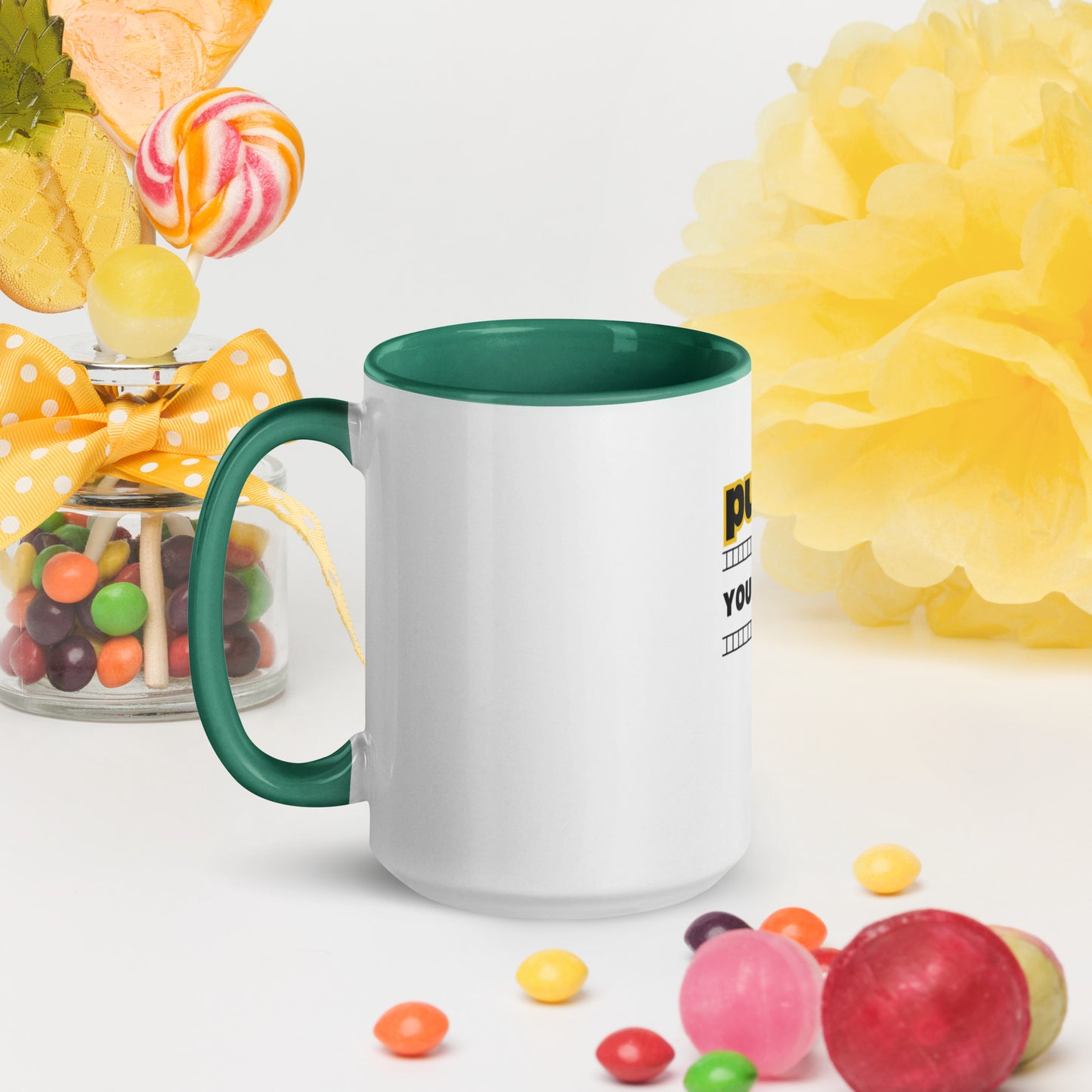 Push yourself Mug with Color Inside
