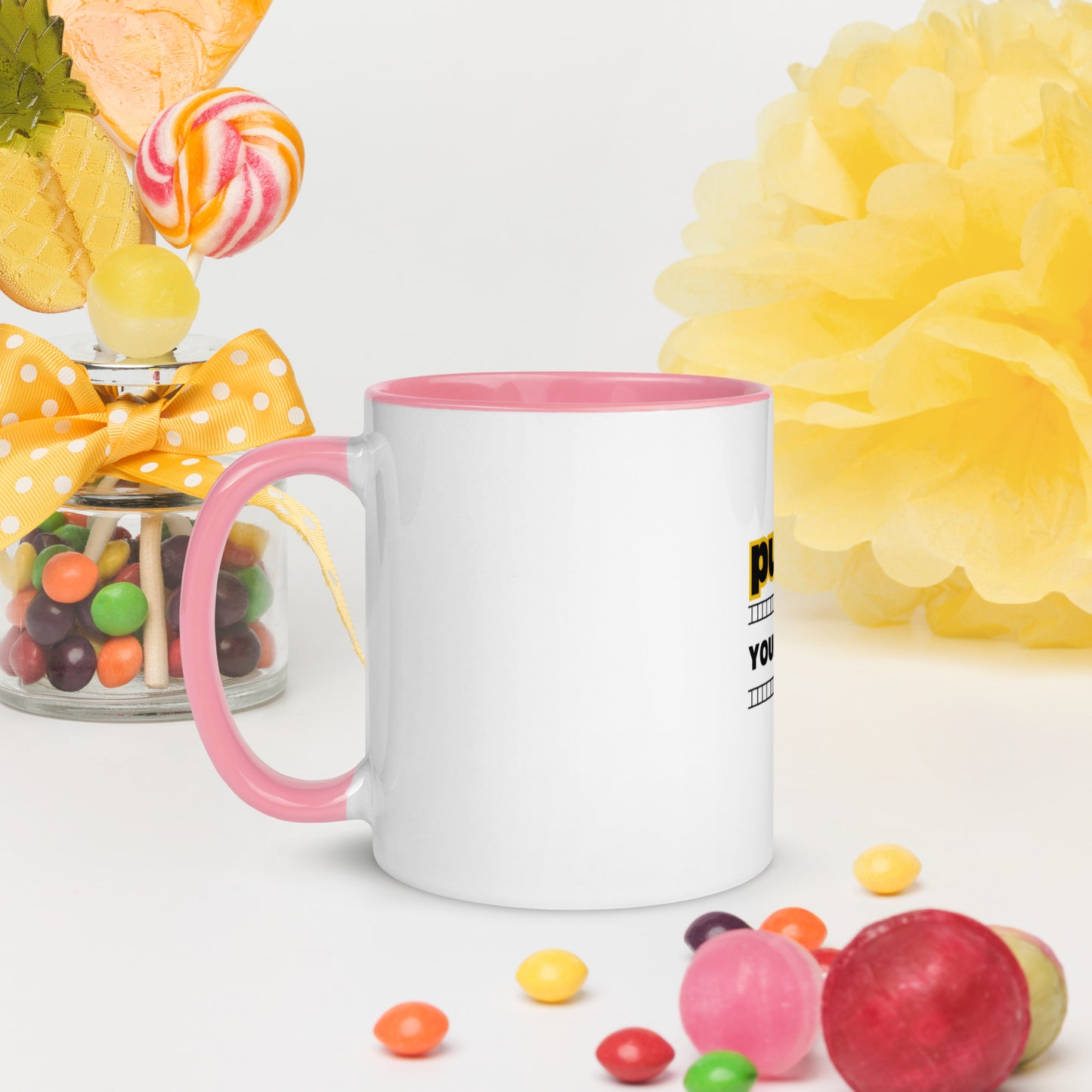 Push yourself Mug with Color Inside