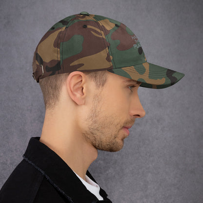 Hack the planet  Dad hat (Dark variant)