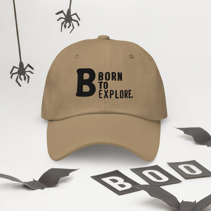 Born to explore Dad hat (Light Variant)