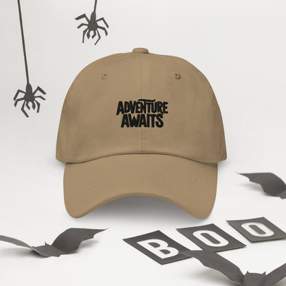 Adventure awaits Dad hat (Light variant)