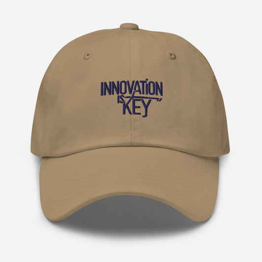 Innovation is key Dad hat (Light Variant)