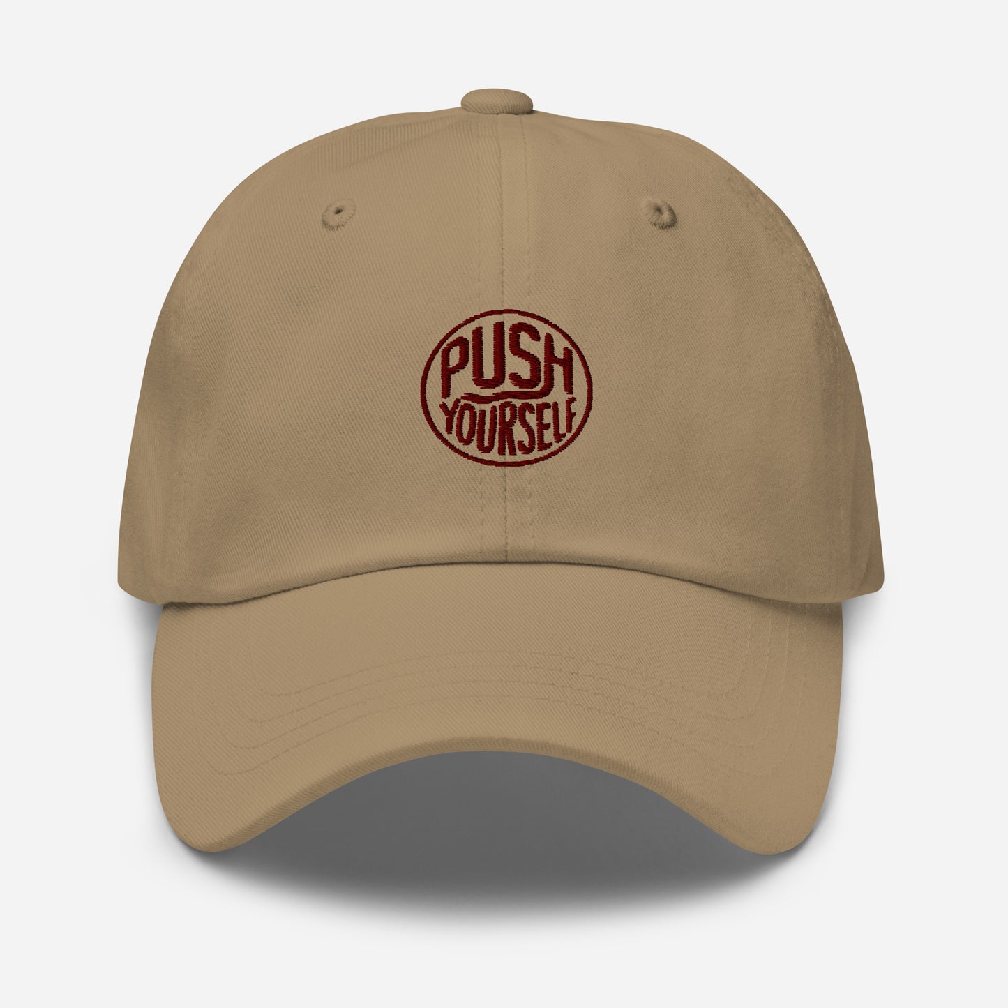 Push yourself Dad hat (Light variant)