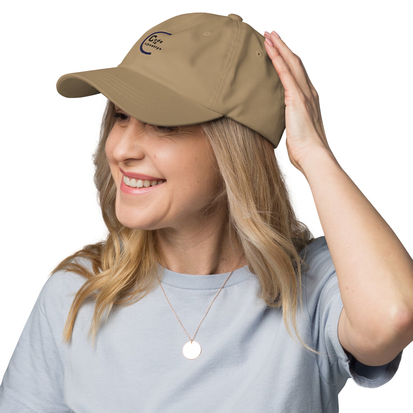 Code is Poetry Dad hat (Light Variant)