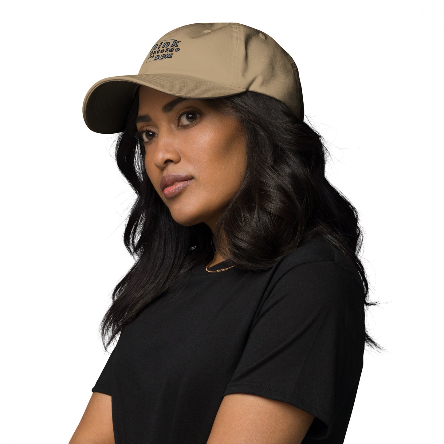 Think outside the box Dad hat (Light Variant)