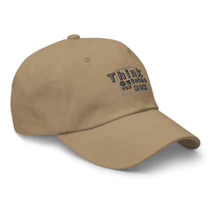 Think outside the box Dad hat (Light Variant)