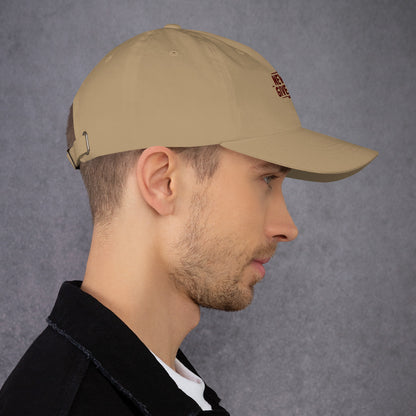 Never give up Dad hat (Light variant)