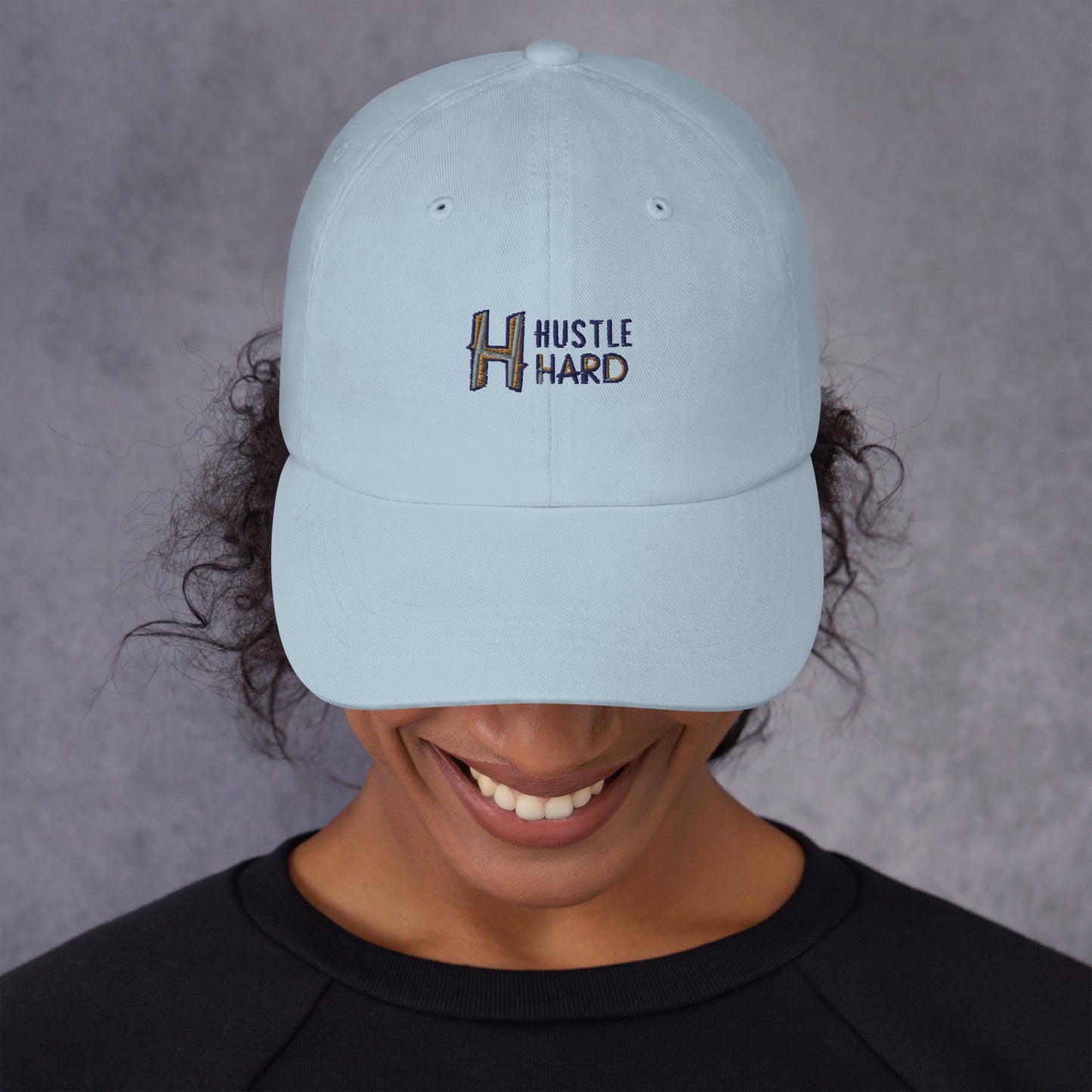 Hustle hard Dad hat (Light Variant)