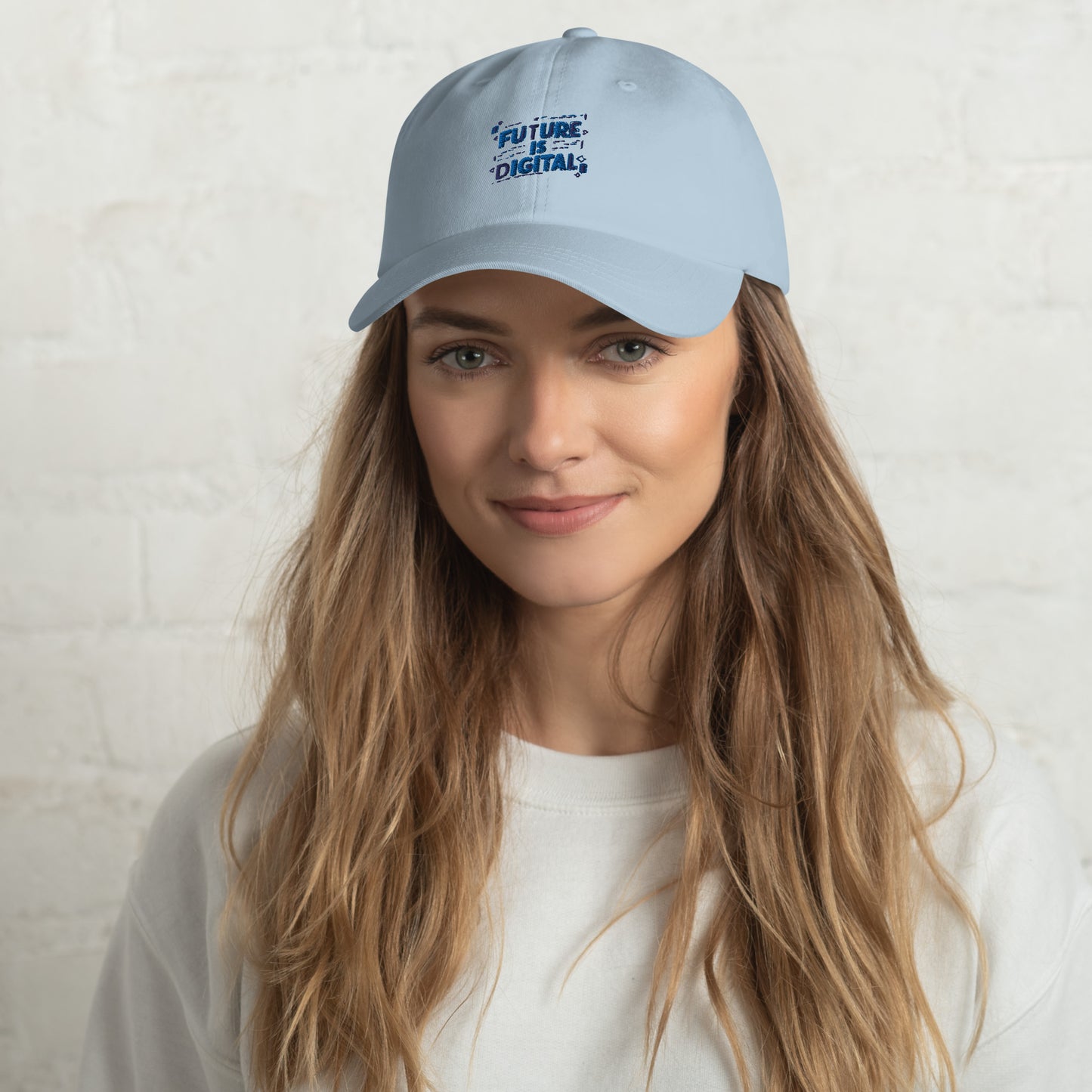 Future is digital Dad hat (Light Variant)