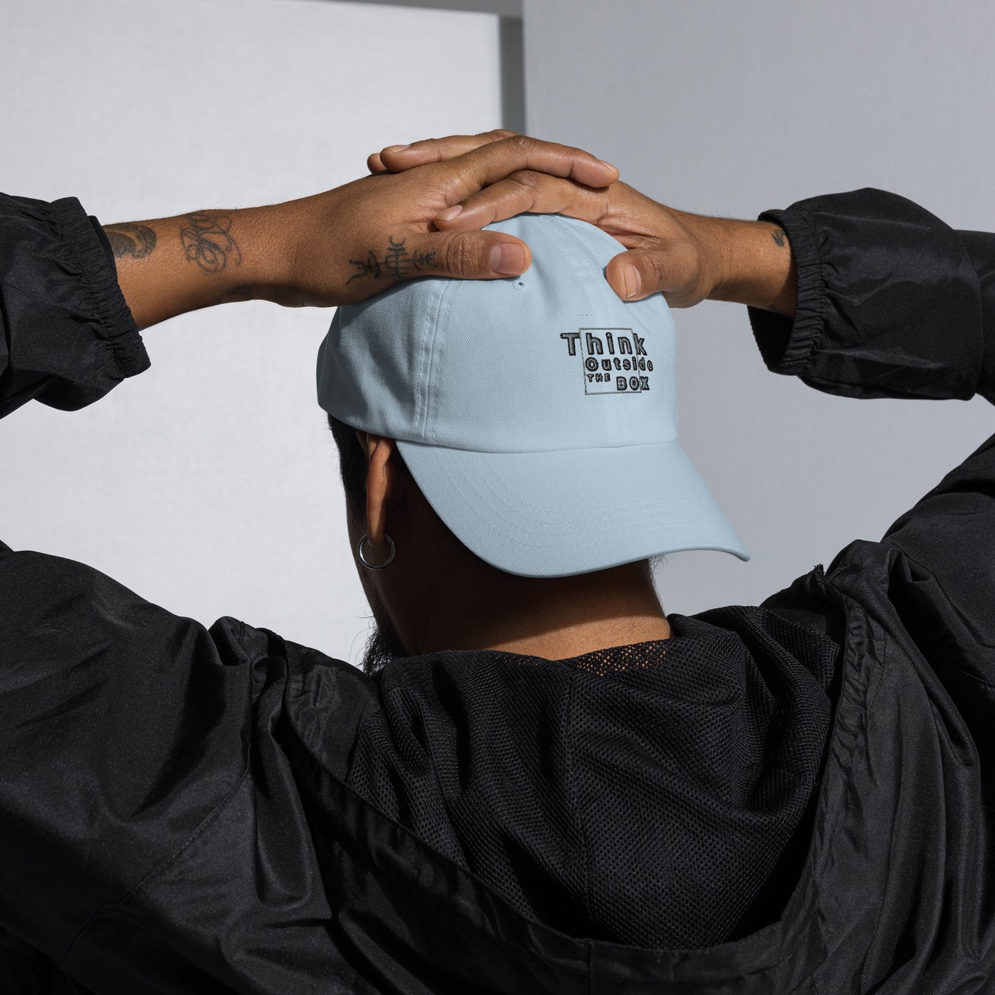 Think outside the box Dad hat (Light Variant)