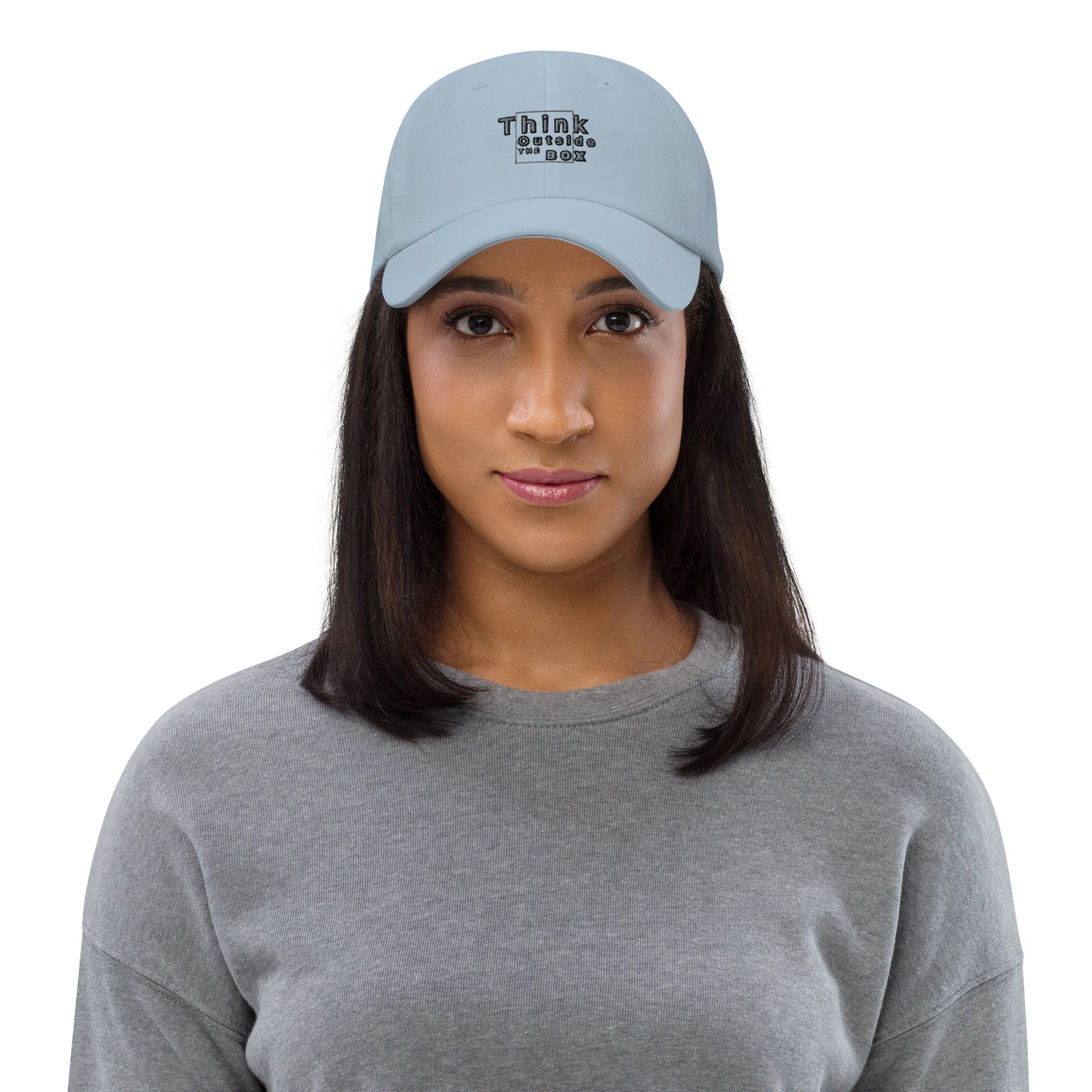 Think outside the box Dad hat (Light Variant)