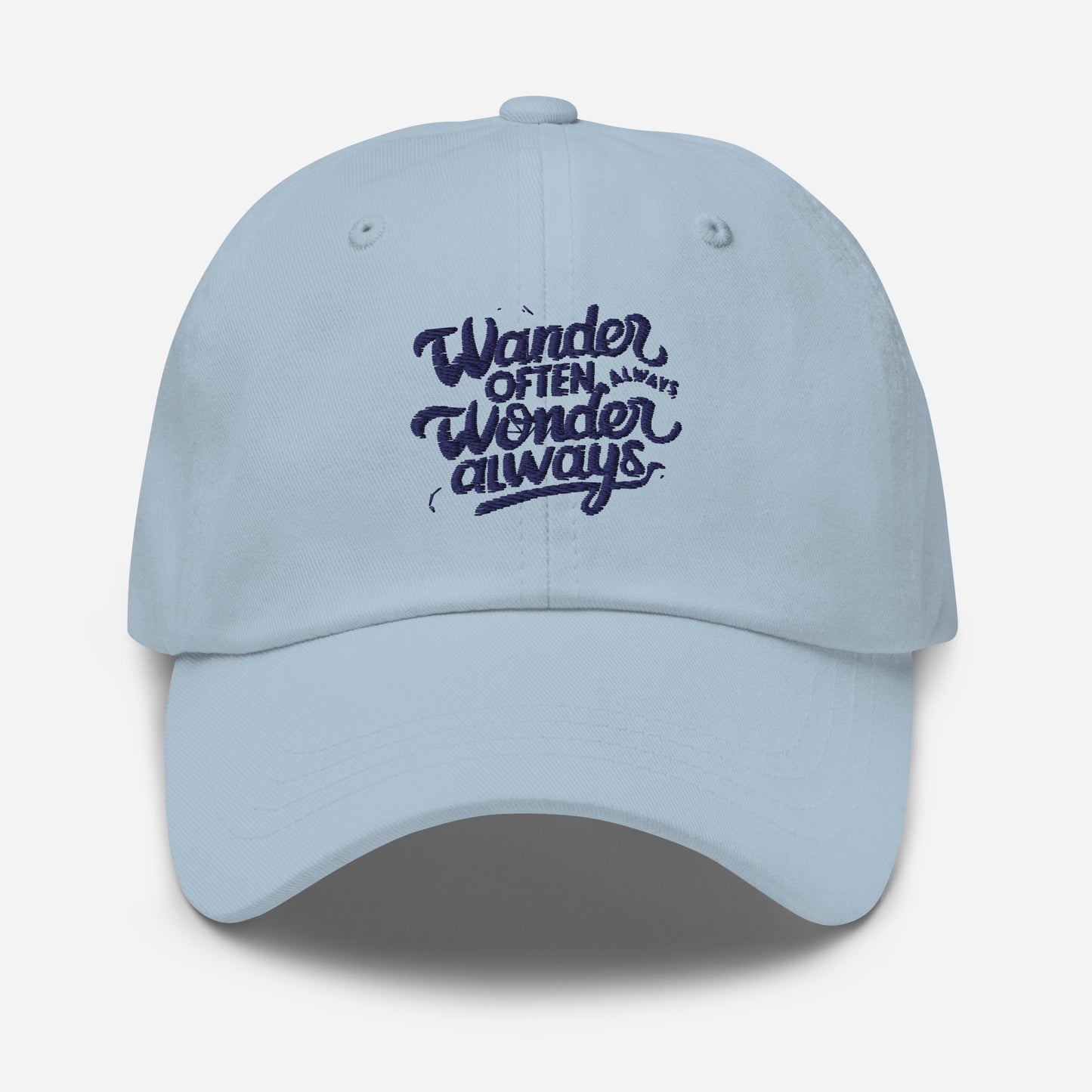 Wander often wonder always Dad hat (Light Variant)