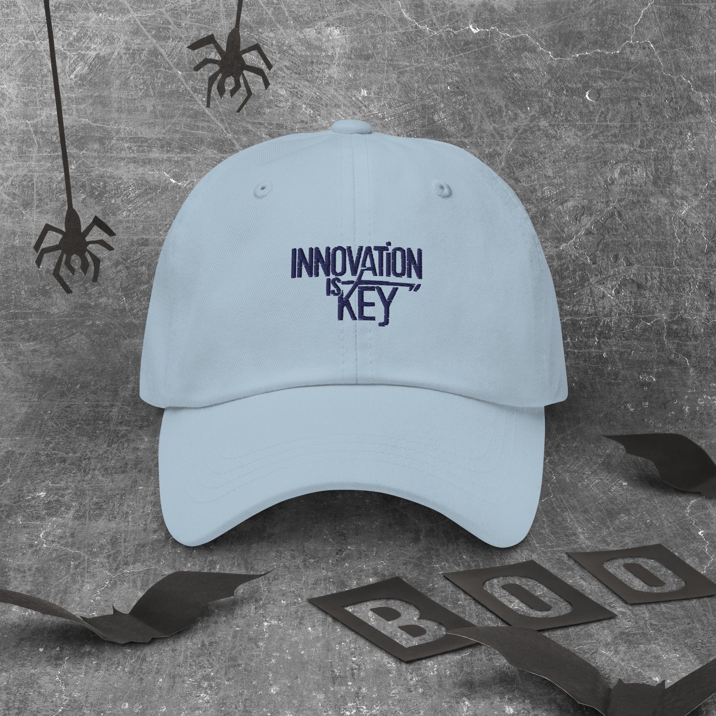 Innovation is key Dad hat (Light Variant)