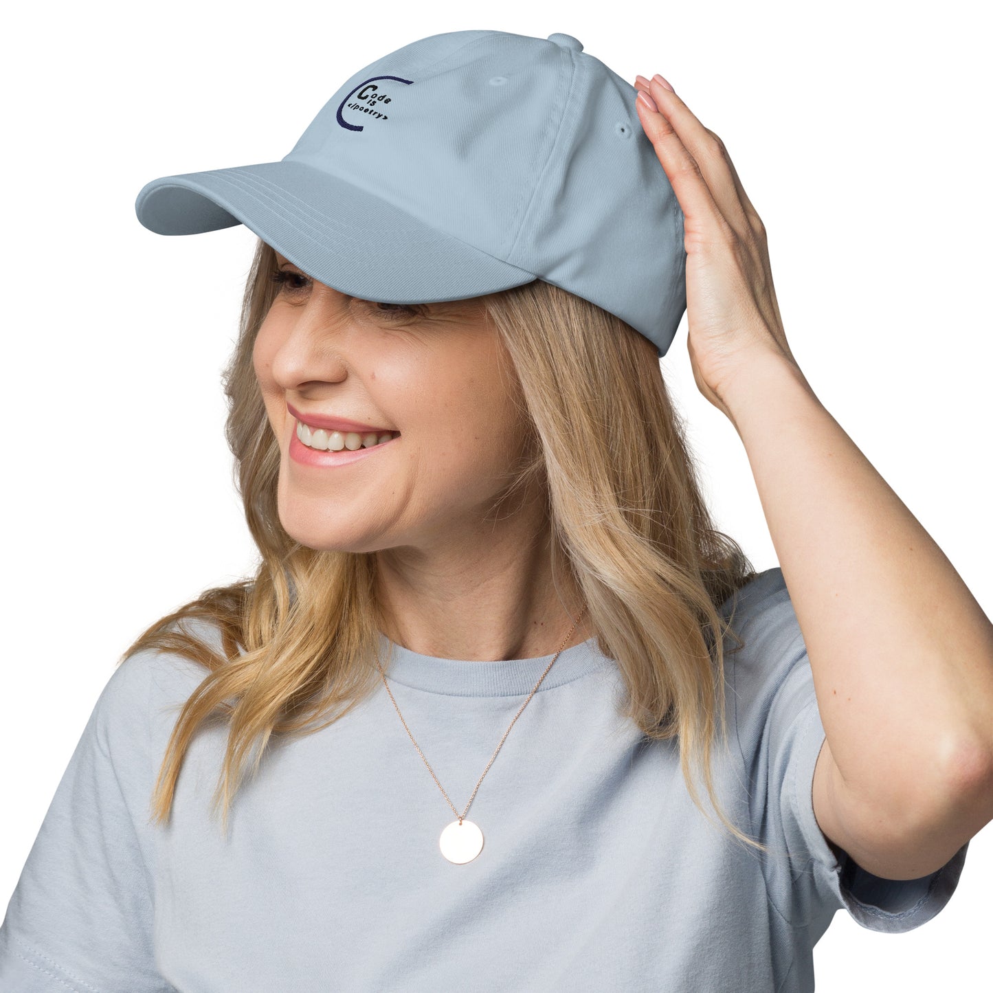 Code is Poetry Dad hat (Light Variant)