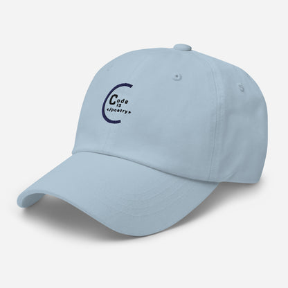 Code is Poetry Dad hat (Light Variant)